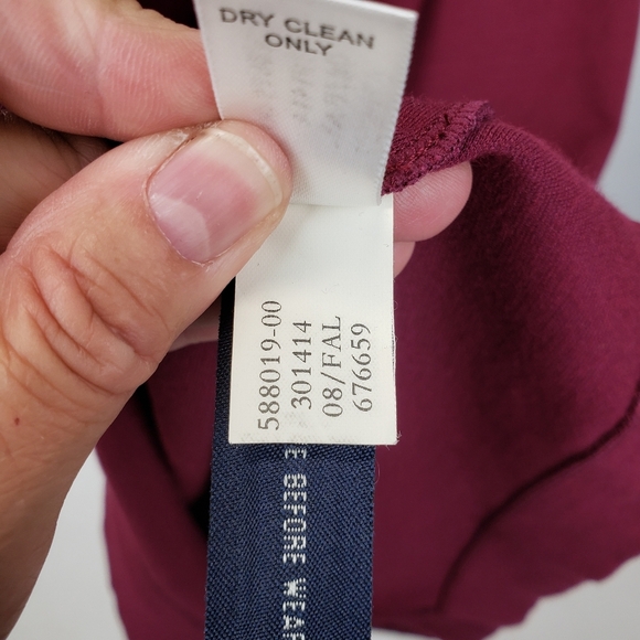 Banana Republic Maroon Sleeveless Shift Dress size 4 - Picture 7 of 8